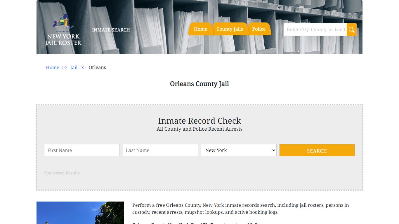 Orleans County Jail - Jail Roster Search